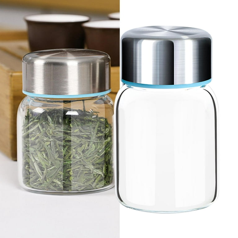 20 oz Glass Jars with Airtight Lids for Vanilla Extract, 6 Pack Glass Juice  Bottles with 2 Measurement Marks, Glass Food Storage Canister Set For  Beans, Spice, Tea, Drink, Milk. 600ML
