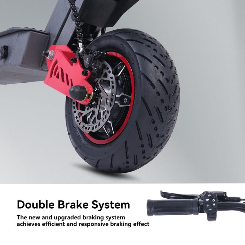 H08 Electric Scooter Adult 6000W Dual Motor 60V 28Ah 11" Off-Road Tires Foldable Outdoor Scooter