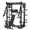 Black with RAB2000 Bench, variant on RitKeep PMAX-4750 Smith Machine with RAB3000 Bench , Jammer Arms and Leg Press Board, 1800lb Squat Rack