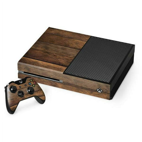 Skinit Wood Early American Wood Planks Xbox One Console and Controller Bundle Skin