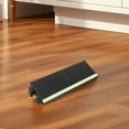 thumbnail image 4 of 2Pcs Door Threshold Ramp Wheelchair Ramp Entry Ramp with Fluorescent Strips for Transition Threshold Step Doorways Supermarket Entry and Garage Black, 4 of 9