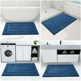 thumbnail image 6 of Smiry Microfiber Bathroom Rugs, 16"x24" Soft and Absorbent Bath Rugs, Non-Slip Machine Wash bath mats, Navy, 6 of 6