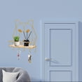 thumbnail image 3 of GUOOL Floating Shelves Wall Save Space Multi Function for Living Room Bathroom Gold, 3 of 9