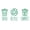 QT15063Dark Green, variant on Trash and Recycle Rubbish Trash Can Wheelie Bin Vinyl Sticker Compost Decals Farmhouse Laundry Pantry Kitchen Organization Decal