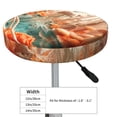 thumbnail image 4 of Balery Fantasy Underwater Jellyfish Fundas de asiento para taburete de bar redondo de tela de terciopelo ajustables que protegen de arañazos y manchas para sillas de 14 a 17 pulgadas.-13 inch, 4 of 7