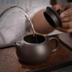 thumbnail image 3 of Juego de té de viaje con taza de arena morada, juego de tetera de cuatro tazas, regalo de mano, juego de té portátil, 3 of 5