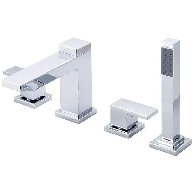 Mod 4MO611 Two Handle Roman Tub Set with Handheld Showerhead - Polished Chrome