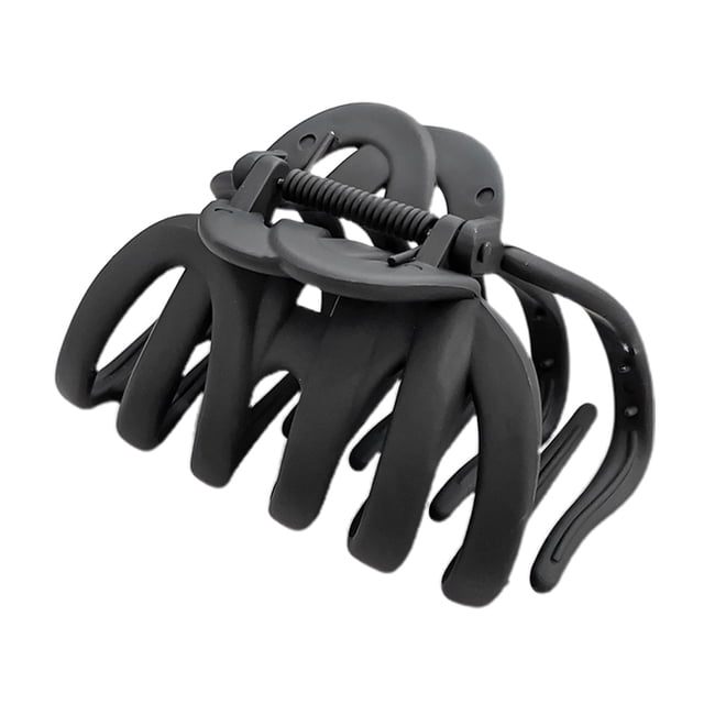 Pinzas para el pelo para mujer, pinzas grandes para cabello fino, grueso y rizado, pinzas para el pelo antideslizantes de fijación fuerte, color negro