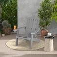 thumbnail image 6 of Costway 4 PCS Patio HIPS Adirondack Chair with Cup Holder Weather Resistant Outdoor 380 LBS Black&Light Grey&Navy&White, 6 of 9