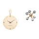 thumbnail image 1 of Reloj de pared de madera decorativo moderno colgante reloj silencioso esfera figura escritorio adorno madera vidrio adecuado para sala de estar oficin, 1 of 8