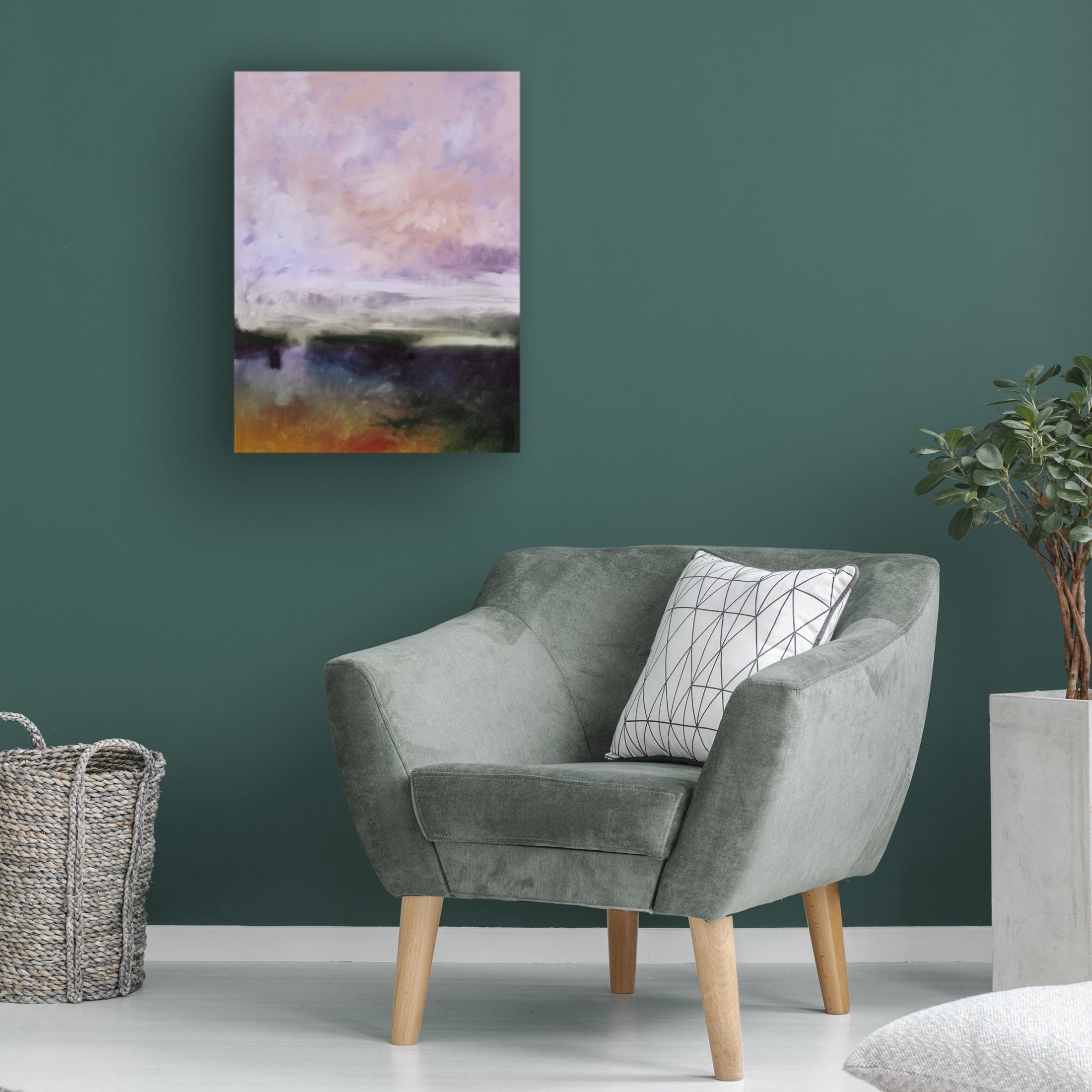 Canvas Wall Art - Pablo Esteban 'Peri Storm 1' Wall Art for Living Room, Bedroom, or Office Décor by Trademark Fine Art - 35 x 47 Inches