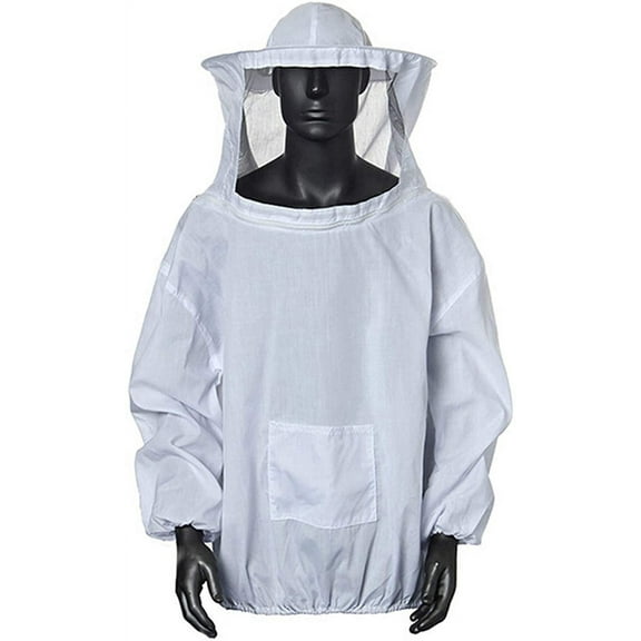 KITPIPI Breathable Beekeeper Professional Protection Suit with Zipper, White, (Unisex)