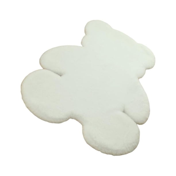 Inteprter Alfombra de poliéster con dibujos de animales para dormitorio Conjuntos de muebles de sala de estar Blanco 75x105cm Inteprter HA071713-06