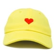 thumbnail image 4 of DALIX Pixel Heart Hat Womens Dad Hats Cotton Caps Embroidered Valentines Minion Yellow, 4 of 7