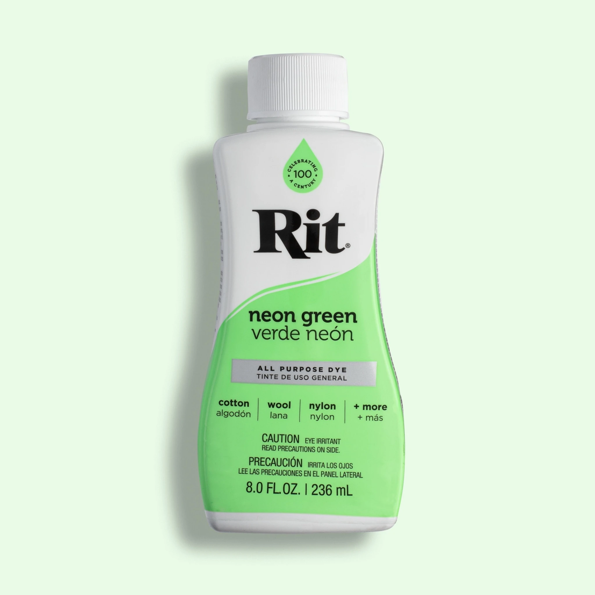 Rit Dye – 8 Oz. Liquid Fabric Dye for Clothing, Décor, and Crafts – Neon  Green with Color Fixative