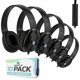 thumbnail image 1 of Auriculares para el aula, paquete de 25 a granel, con micrófono, cómodos auriculares giratorios para estudiantes para biblioteca, escuela, avión, niños, para aprendizaje en línea y viajes, sonido esté, 1 of 5