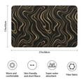 thumbnail image 3 of Black Gold Marble Pattern Bathroom Rugs Mat,Non Slip Microfiber Bathroom Rug,Rubber Backing,Soft Bathroom Mats for Bathroom Floor,Tub and Shower,17x27in(43x68cm), 3 of 5