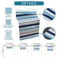 thumbnail image 6 of Burlap Table Runner 90 Inches Long, Blue Gradient Stripes Geometric Non-Slip Kitchen Table Runners for Dining Room Everyday Use Party Table Decorations Minimalistic Line, 6 of 9
