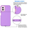 thumbnail image 5 of Tiflook for Moto G Power 2024 5G Case,3 in 1 Sturdy Phone Case for Samsung A15 5G, Shockproof Full Coverage Protective Cover Phone Case for Motorola Moto G Power (2024)6.7" Purple, 5 of 6