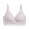 thumbnail image 2 of GaThRRgYP Bras for Women GaThRRgYP Women's Sexy Ultra-thin Lace Bra without Steel Ring Breast Upward Opening Feeding Bra, 2 of 9