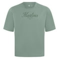 thumbnail image 2 of Men's Levelwear Green Miami Marlins Ethereal Oversized Luxe Signature Knit T-Shirt, 2 of 3