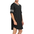 thumbnail image 3 of Ekouaer Pajamas Men's Soft Sleepwear Casual Loungewear Short Sleeve Nightgown Shirts, 3 of 6