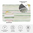 thumbnail image 4 of Green Pink Stripes Doormat Outdoor Entrance 16"x24", Gradient Geometric Smear Art Paint Absorb Moisture Dirt Door Mats, Non-Slip Rubber Backing Floor Mats Indoor, Low-Profile Front Door Rugs, 4 of 9