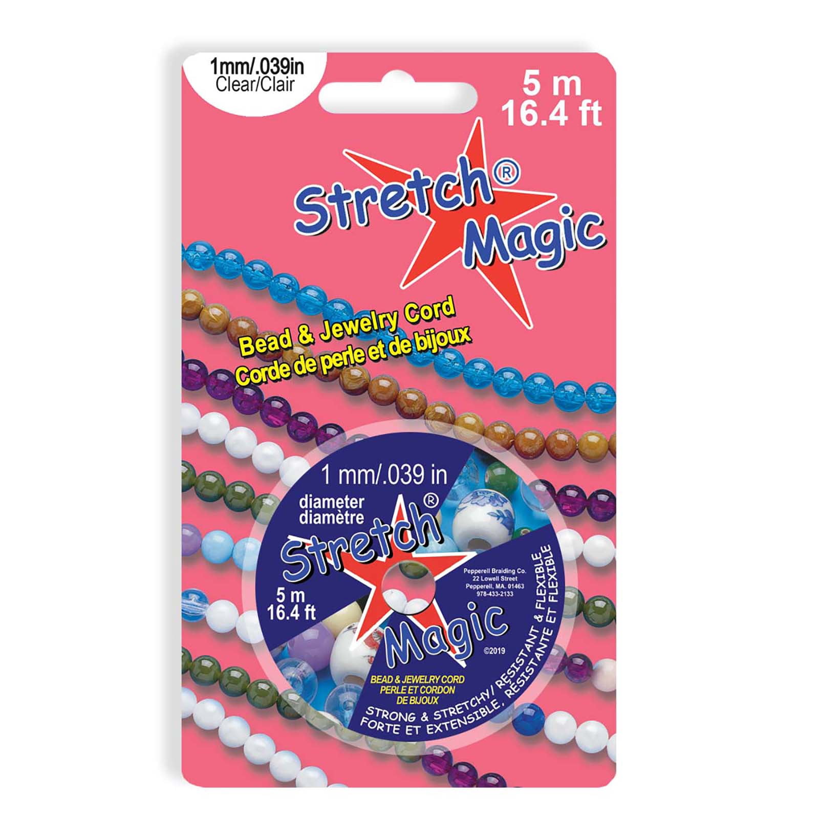 Stretch Magic 1mm Clear Bead & Jewelry Cord, 24 Pack
