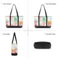 thumbnail image 6 of FORMRS Canvas Laptop Tote Bag for Women with 15.6" Computer Compartments Shoulder Handbag, Abstract Geometric, 6 of 7