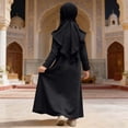 thumbnail image 6 of REDARER Girls Modest Abaya Dress with Matching Hijab Long Sleeve Maxi Dress Two Piece Set for Eid & Formal Wear,7-8 Years, 6 of 6