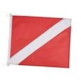 thumbnail image 4 of Dive Flag Heavy Duty 20inch x 24inch Double Stitched Polyester Boat Flag Marker for Underwater Activities Scuba Diving Freediving Snorkeling, 4 of 8