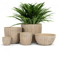 thumbnail image 2 of Low Wide Groove Classic Planter, 2 of 3