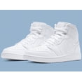 thumbnail image 1 of Ni - ke Ni - ke Air Jordan 1 Mid Triple White (2020) 554724 130 Men's Sizes 9, 1 of 5