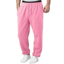 WhouRiu Kids Boys Pants Casual Solid Color Elastic Waistband Soft Jogger Sweatpants Kids Boys Loose Fit Casual Pants Pink,Sizes 13-14