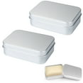 thumbnail image 1 of Yuarrent Sellado de almacenamiento de lata cuadrado con borde , 2 pack/lote, previene la contaminación para jabón y viajes metálico Juegos de accesorios de baño, 1 of 6