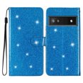 thumbnail image 1 of Compatible with Google Pixel 6 Pro Sparkling Glitter Wallet Case with Card Pocket Flip Cover, 1 of 5