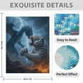 thumbnail image 3 of Diamond Art Kit for Adults, Storm Dragon Tiger Showdown Fire Diamond Painting for Adults Beginners, DIY Diamond Art Painting Kits, 5D Diamond Painting Crafts for Home Decor 12x16 Frameless, 3 of 7
