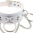 thumbnail image 2 of kurtrusly Collier Ajustable Ras-de-Cou Chaîne Multicouche Pendentif Ras-de-Cou en Cuir PU Fille Femme Punk O Ring Collier, 2 of 7
