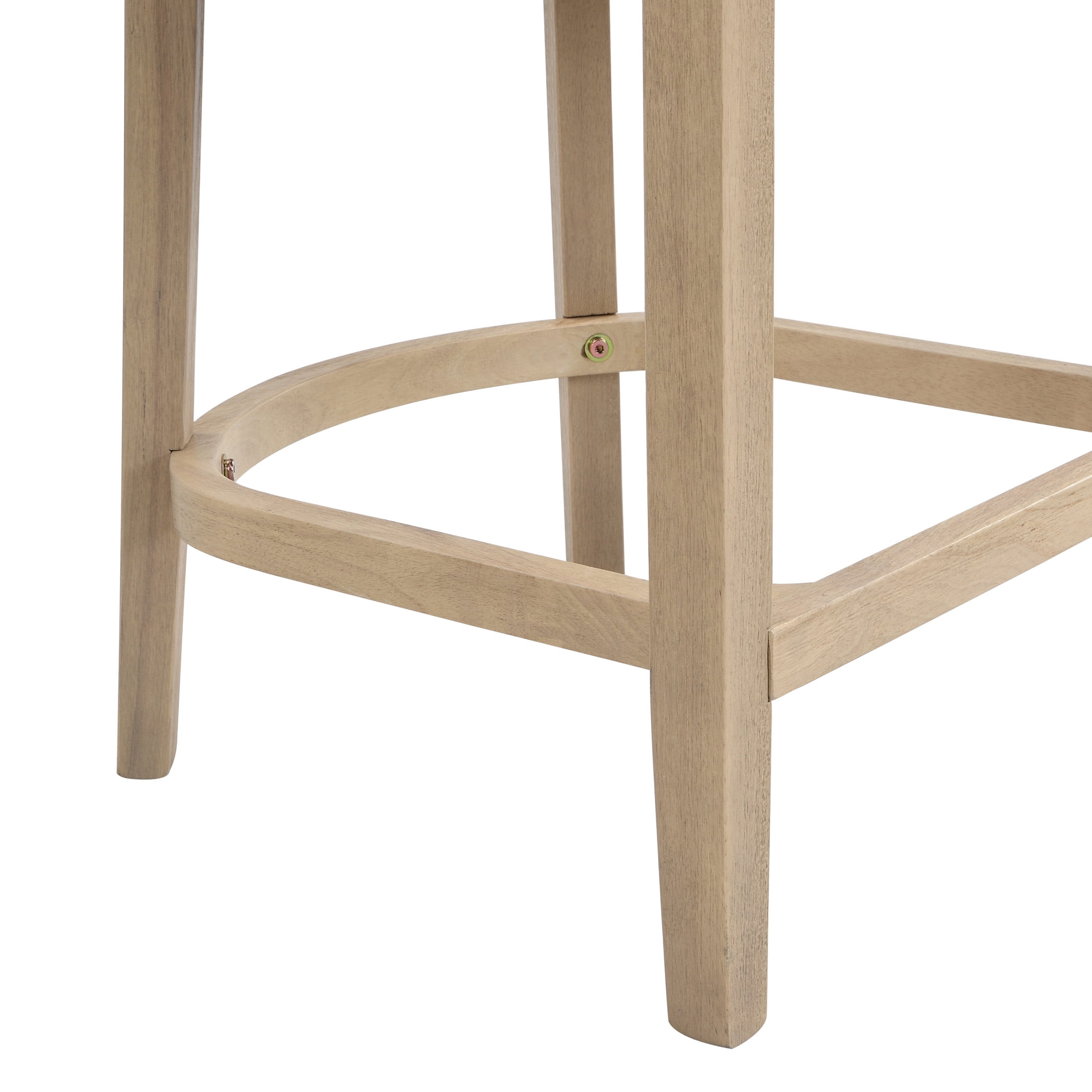 Christopher Knight Home 25.5" Upholstered Counter Stools, Wood Frame with Rattan Back, Light Ash, Set of 2