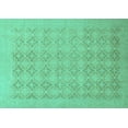 thumbnail image 1 of Ahgly Company Indoor Rectangle Oriental Turquoise Blue Traditional Area Rugs, 7' x 10', 1 of 4