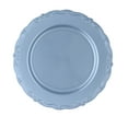 thumbnail image 3 of Disposable Silver Dinner Plates, Vintage Party Plates, 120 Pack 10.25" Round Silver/Grey Plastic Plates, Fancy Dinnerware - Posh Setting, 3 of 5