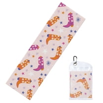 Vsdgher Cowgirl Boots Cooling Towel (40"x12"), Soft Breathable Chilly Towel, Ice Towel, Microfiber Towel for Sport, Workout & More Activities