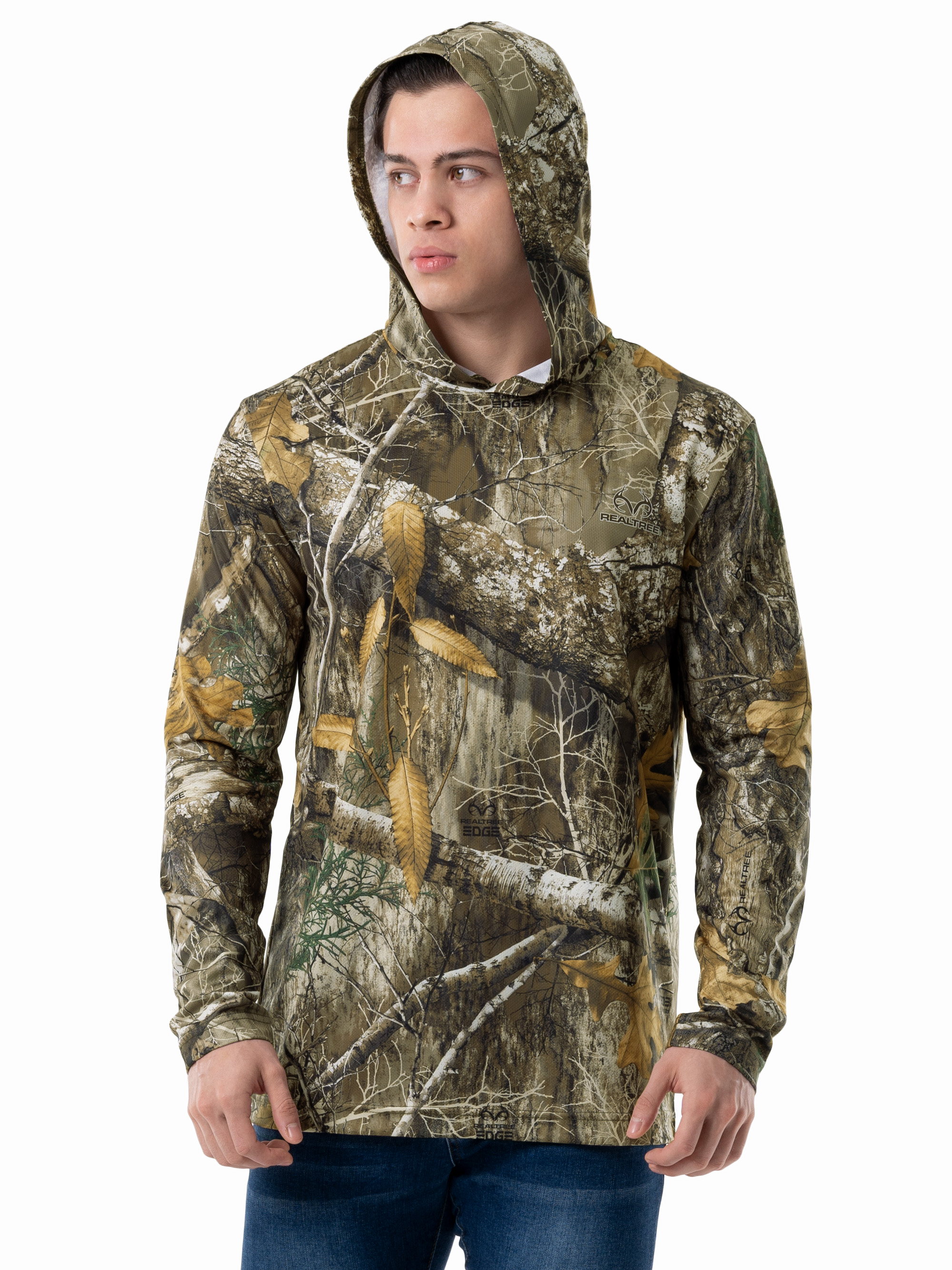 Realtree Men's Performance Hooded Camo Tee