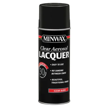 12 Oz Minwax 15200 Clear Lacquer Lacquer Clear Aerosol Gloss
