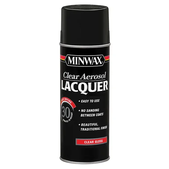 12 Oz Minwax 15200 Clear Lacquer Lacquer Clear Aerosol Gloss