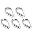 thumbnail image 1 of S SERENABLE 5 Pack M10 304 Stainless Steel Thimble For 3/8" 10mm Diameter Wire Rope Set of 5, 1 of 8
