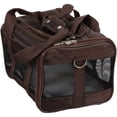 thumbnail image 1 of Sherpa® Travel Original Deluxe Airline Approved Pet Carrier, Brown, Small, 8.5"H, 1 of 3
