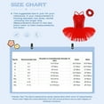 thumbnail image 7 of Zaldita Girls Sequin Ballet Tutu Dress Leotards Straps Dance Dress Stage Performance Dance Costumes Red S, 7 of 7