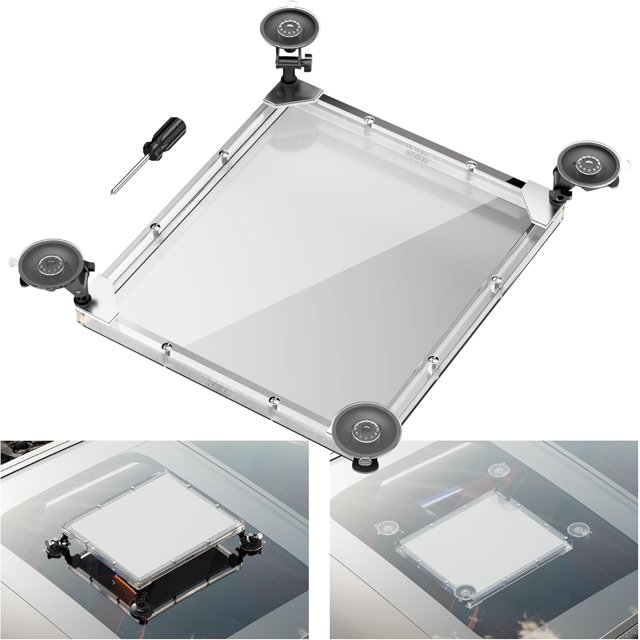 Bamboohart Starlink Mini Suction Cup Mount Mounting Kit for Car Windows and Sunroofs with Heavy-Duty Aluminum Alloy with Vacuum Suction Cups for Roof Racks RV Ladders
