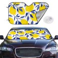 thumbnail image 2 of Fotbe Tropical Lemon Car Windshield Sunshade | Sun Visor Protector Front Window Shade, Keeps Out UV Rays, Keeps Your Vehicle Cool-Medium, 2 of 7